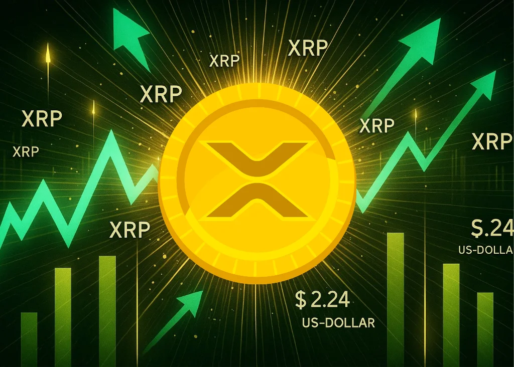 XRP Smashes Past $2.00! Trading at $2.18 as Volume Explodes to $6 Billion (Breaking News) XRP live price chart showing $2.18 value with green uptrend and 41% volume increase statistics