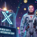 Elon Musk silhouette with X logo and Dogecoin symbol representing the 2026 payment integration roadmap.