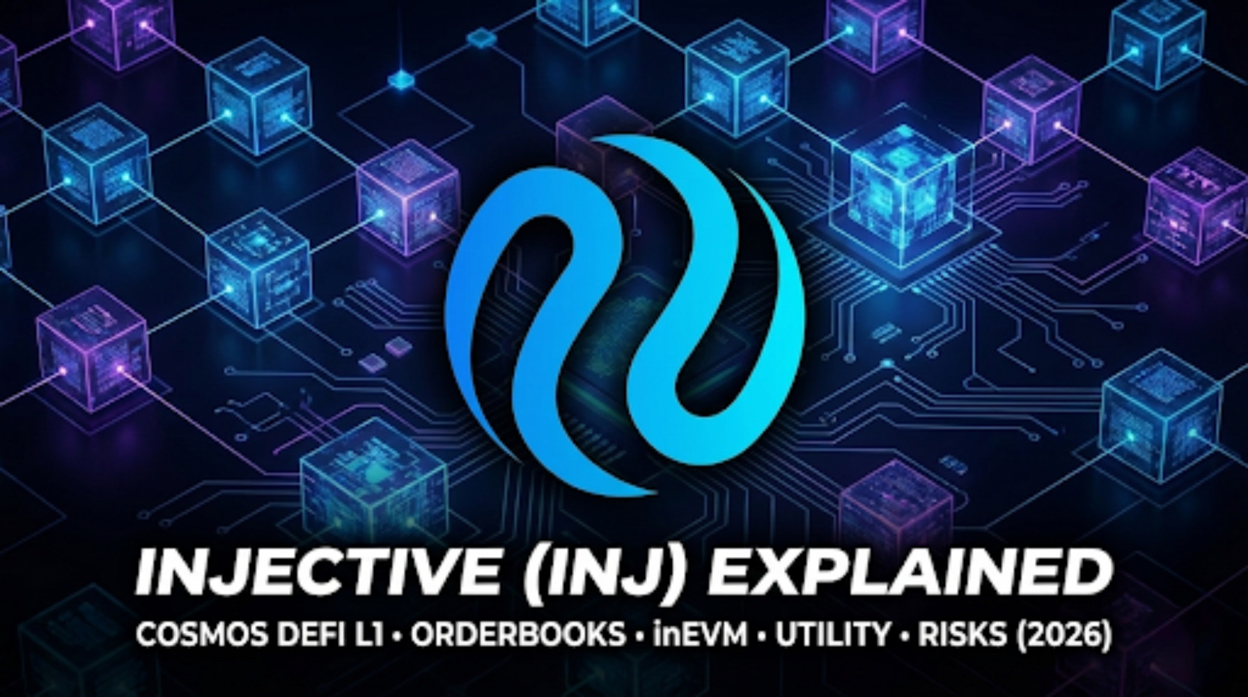 Injective (INJ) explained: Cosmos DeFi L1, on-chain orderbooks, inEVM, token utility, and risks