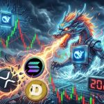 China’s DeepSeek AI analyzing price volatility charts for XRP Solana and Dogecoin prediction 2026