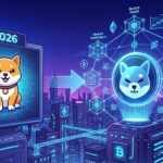 Chart showing Shiba Inu token burn mechanism and projected price growth for 2026 analysis.