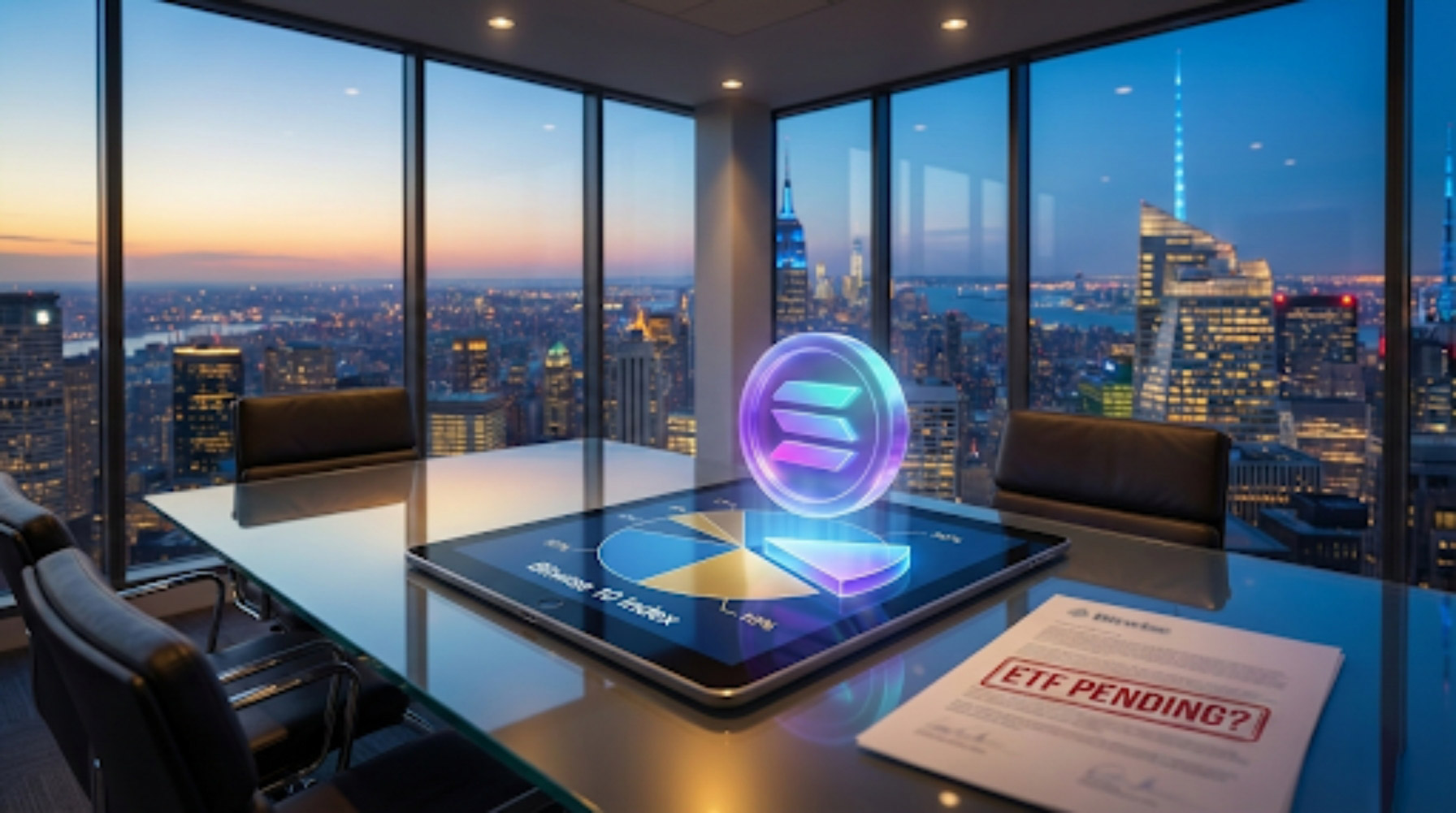 Solana added to Bitwise 10 Crypto Index Fund graphic showing SOL logo joining BTC and ETH