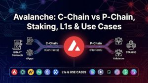 Avalanche (AVAX) Explained: C-Chain vs P-Chain, Staking, L1s & Use Cases