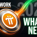 Dark-mode newsroom illustration showing a PI price chart near $0.20 beside a stylized pi-symbol coin and the words “Mainnet Reality” and “Listing Rumors”.