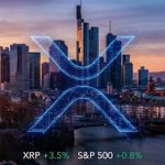 CLARITY Act Senate Markup: A New Era for US Digital Asset Oversight Digital Ripple XRP logo glowing over a European financial city skyline representing market expansion.