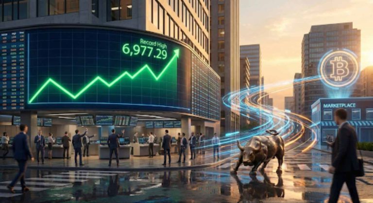 S&P 500 Just Closed Above 6,975 and Bitcoin Traders Are Asking the Same Question