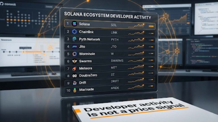 Santiment Reveals the 10 Solana Ecosystem Tokens With the Highest Developer Activity in Early 2026