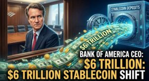 Bank of America CEO Flags a $6 Trillion Stablecoin Deposits Shift. Why Banks Are Nervous
