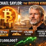 Michael Saylor presenting at a 2026 Bitcoin conference about corporate treasury strategy